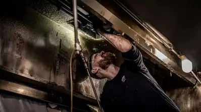 Commercial kitchen grease filter deep clean and replacement service
